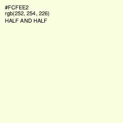 #FCFEE2 - Half and Half Color Image
